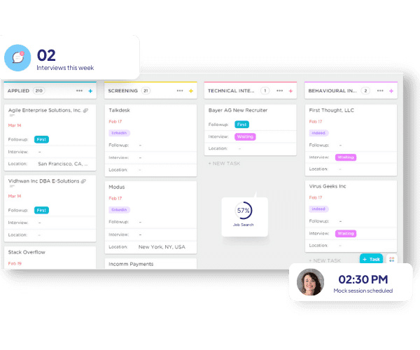 Search and track jobs